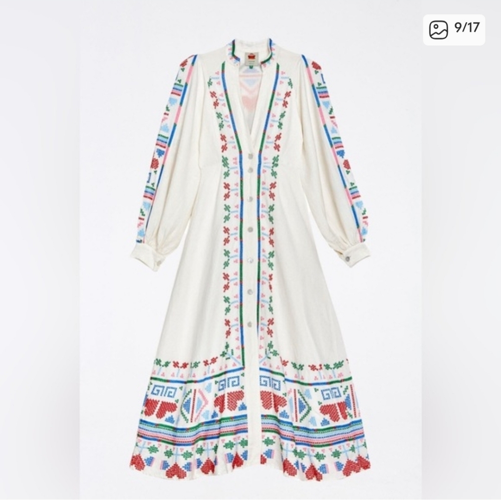 Farm Rio Embroidery Maxidress - Picture 9 of 9